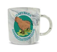 Hippowarehouse Capybara Appreciation Club Printed Mug Various Colour Options Ceramic Cup Kitchenware 11oz