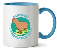 Hippowarehouse Capybara Appreciation Club Printed Mug Various Colour Options Ceramic Cup Kitchenware 11oz