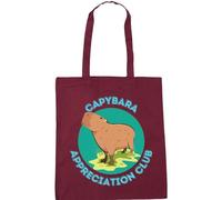 Hippowarehouse capybara appreciation club Tote Shopping Gym Beach Bag 42cm x38cm,10 litres