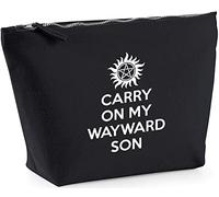 Hippowarehouse Carry On My Wayward Son printed make up cosmetic wash bag 18x19x9cm