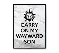 Hippowarehouse Carry On My Wayward Son Printed Poster A2 Wall Art Design Classroom Room Gym Office DÃƒ©cor