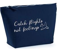 Hippowarehouse Catch Flights Not Feelings printed make up cosmetic wash bag 18x19x9cm