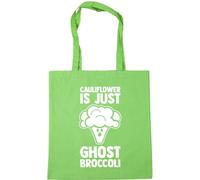 Hippowarehouse Cauliflower is just Ghost Broccoli Tote Shopping Gym Beach Bag 42cm x38cm, 10 litres