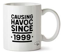Hippowarehouse Causing Havoc Since 1999 Birthday Printed Mug Cup Ceramic 10oz