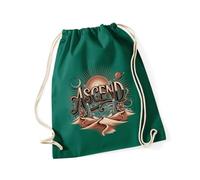 Hippowarehouse Celestial Desert Graphic Crystal Geometry Fantasy Art Vintage Style Drawstring Cotton School Gym Bag 37cm x 46cm, 12 litres