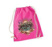 Hippowarehouse Celestial Desert Graphic Crystal Geometry Fantasy Art Vintage Style Drawstring Cotton School Gym Bag 37cm x 46cm, 12 litres