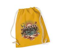Hippowarehouse Celestial Desert Graphic Crystal Geometry Fantasy Art Vintage Style Drawstring Cotton School Gym Bag 37cm x 46cm, 12 litres