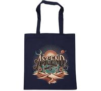 Hippowarehouse Celestial Desert Graphic Crystal Geometry Fantasy Art Vintage Style Tote Shopping Gym Beach Bag 42cm x38cm, 10 litres
