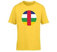 Hippowarehouse Central African Republic Flag Kids Children's Short Sleeve t-Shirt