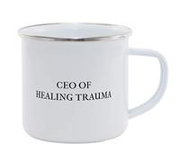 Hippowarehouse CEO of Healing Trauma Printed Mug Various Colour Options Ceramic Cup Kitchenware 11oz
