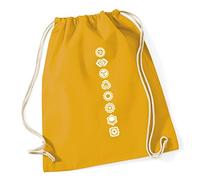 Hippowarehouse Chakras symbols Drawstring Cotton School Gym Kid Bag Sack 37cm x 46cm, 12 litres