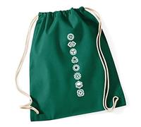 Hippowarehouse Chakras symbols Drawstring Cotton School Gym Kid Bag Sack 37cm x 46cm, 12 litres