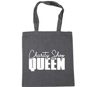 Hippowarehouse Charity Shop Queen Tote Shopping Gym Beach Bag 42cm x38cm, 10 litres