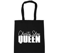 Hippowarehouse Charity Shop Queen Tote Shopping Gym Beach Bag 42cm x38cm, 10 litres