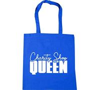 Hippowarehouse Charity Shop Queen Tote Shopping Gym Beach Bag 42cm x38cm, 10 litres