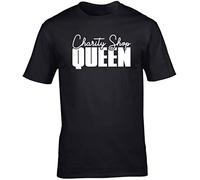 Hippowarehouse Charity Shop Queen Unisex Short Sleeve t-Shirt (Specific Size Guide in Description) Black