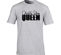 Hippowarehouse Charity Shop Queen Unisex Short Sleeve t-Shirt (Specific Size Guide in Description) Grey