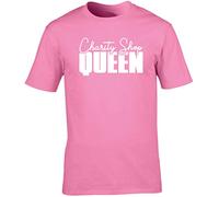 Hippowarehouse Charity Shop Queen Unisex Short Sleeve t-Shirt (Specific Size Guide in Description) Pink