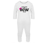 Hippowarehouse Cheerleader from Bow to Toe Cheerleading Baby Romper All in one piece Unisex White