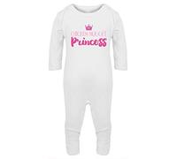 Hippowarehouse Chicken Nugget Princess Baby Romper All in one Piece Unisex White