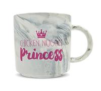 Hippowarehouse Chicken Nugget Princess Printed Mug Various Colour Options Ceramic Cup Kitchenware 11oz