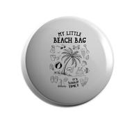Hippowarehouse Childrens Beach Accessories My Little Beach Bag with Illustrations Badge Various Sizes 38mm 50mm 75mm