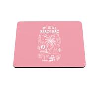 Hippowarehouse Childrens Beach Accessories My Little Beach Bag with Illustrations printed mouse mat pad accessory black rubber base 240mm x 190mm x 60mm