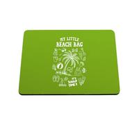 Hippowarehouse Childrens Beach Accessories My Little Beach Bag with Illustrations printed mouse mat pad accessory black rubber base 240mm x 190mm x 60mm