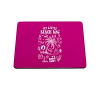 Hippowarehouse Childrens Beach Accessories My Little Beach Bag with Illustrations printed mouse mat pad accessory black rubber base 240mm x 190mm x 60mm