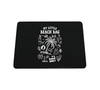 Hippowarehouse Childrens Beach Accessories My Little Beach Bag with Illustrations printed mouse mat pad accessory black rubber base 240mm x 190mm x 60mm