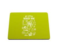 Hippowarehouse Childrens Beach Accessories My Little Beach Bag with Illustrations printed mouse mat pad accessory black rubber base 240mm x 190mm x 60mm