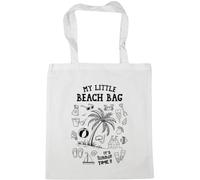 Hippowarehouse Childrens Beach Accessories My Little Beach Bag with Illustrations Tote Shopping Gym Beach Bag 42cm x38cm, 10 litres