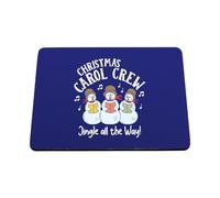 Hippowarehouse Childrens Christmas Carol Crew Snowmen Choir Jingle All the Way printed mouse mat pad accessory black rubber base 240mm x 190mm x 60mm