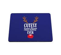 Hippowarehouse Childrens Christmas Design Cutest Reindeer Ever for the Cutest Baby printed mouse mat pad accessory black rubber base 240mm x 190mm x 60mm