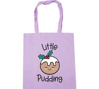 Hippowarehouse Childrens Christmas Little Pudding for Baby Girl or Boy Tote Shopping Gym Beach Bag 42cm x38cm, 10 litres