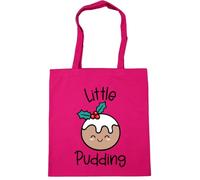 Hippowarehouse Childrens Christmas Little Pudding for Baby Girl or Boy Tote Shopping Gym Beach Bag 42cm x38cm, 10 litres