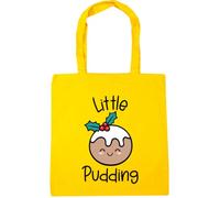 Hippowarehouse Childrens Christmas Little Pudding for Baby Girl or Boy Tote Shopping Gym Beach Bag 42cm x38cm, 10 litres