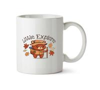 Hippowarehouse Childrens Family Camping Trip Little Explorer Bear Printed Mug Various Colour Options Ceramic Cup Kitchenware 11oz