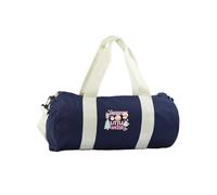 Hippowarehouse Childrens Girly Pink Christmas for Younger Sister Merry Little Sister Gymwear Gym Duffle Cylinder Uniform Kit Bag 50 x 25 x 25cm 20 litres