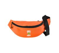Hippowarehouse Childrens Mental Health Day Dont Worry Be Hoppy Smiley Frog Waist Pack Bum Bag Festival Accessory 38x14x8cm 2.5 litres