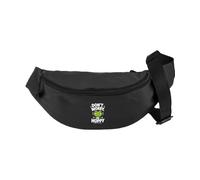 Hippowarehouse Childrens Mental Health Day Dont Worry Be Hoppy Smiley Frog Waist Pack Bum Bag Festival Accessory 38x14x8cm 2.5 litres