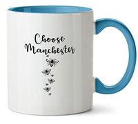 Hippowarehouse Choose Manchester Printed Mug Various Colour Options Ceramic Cup Kitchenware 11oz