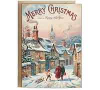 Hippowarehouse Christmas card tradition small town Card - A6 with envelope for him for her Funny Cards for Men and Women