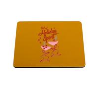 Hippowarehouse Christmas Drinks for Her Full of Holiday Spirit printed mouse mat pad accessory black rubber base 240mm x 190mm x 60mm