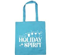 Hippowarehouse Christmas Full of christmas spirit Tote Shopping Gym Beach Bag 42cm x38cm, 10 litres