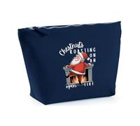 Hippowarehouse Christmas Funny Chestnuts Roasting on an Open fire Printed Make up Cosmetic wash Bag 18x19x9cm