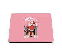 Hippowarehouse Christmas funny chestnuts roasting on an open fire printed mouse mat pad accessory black rubber base 240mm x 190mm x 60mm