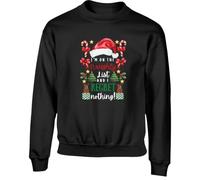 Hippowarehouse Christmas I'm on the naughty list and regret nothing like kids children's unisex jumper sweatshirt pullover