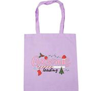Hippowarehouse Christmas Loading with Festive December Icons Tote Shopping Gym Beach Bag 42cm x38cm, 10 litres