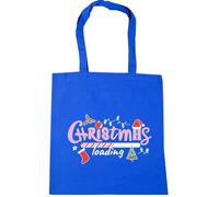 Hippowarehouse Christmas Loading with Festive December Icons Tote Shopping Gym Beach Bag 42cm x38cm, 10 litres